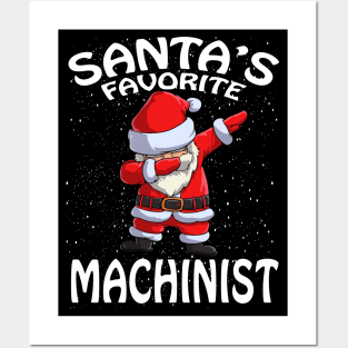 Santas Favorite Machinist Christmas Posters and Art